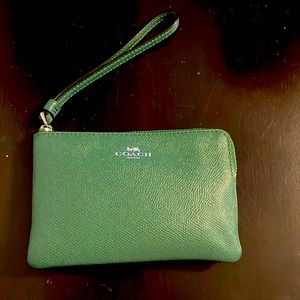 Brand new never used small coach wristlet wallet